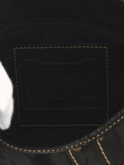 Signature Pattern Shoulder Bag Black