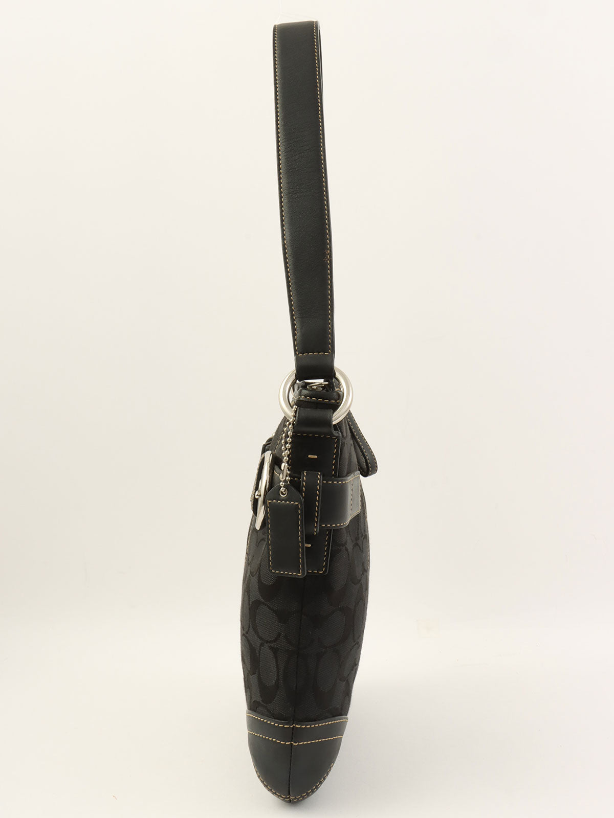 Signature Pattern Shoulder Bag Black