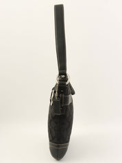 Signature Pattern Shoulder Bag Black