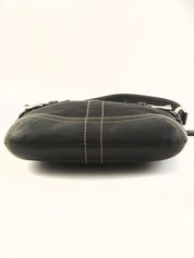 Signature Pattern Shoulder Bag Black