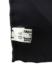 Carré 90 Tourbillon Pattern Scarf Black/Yellow