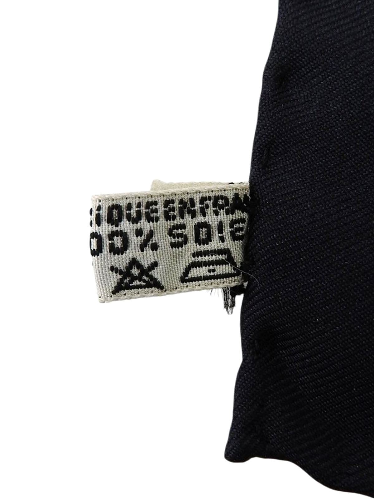 Carré 90 Tourbillon Pattern Scarf Black/Yellow