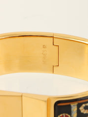 エマイユバングルGM　ゴールド/ブラック