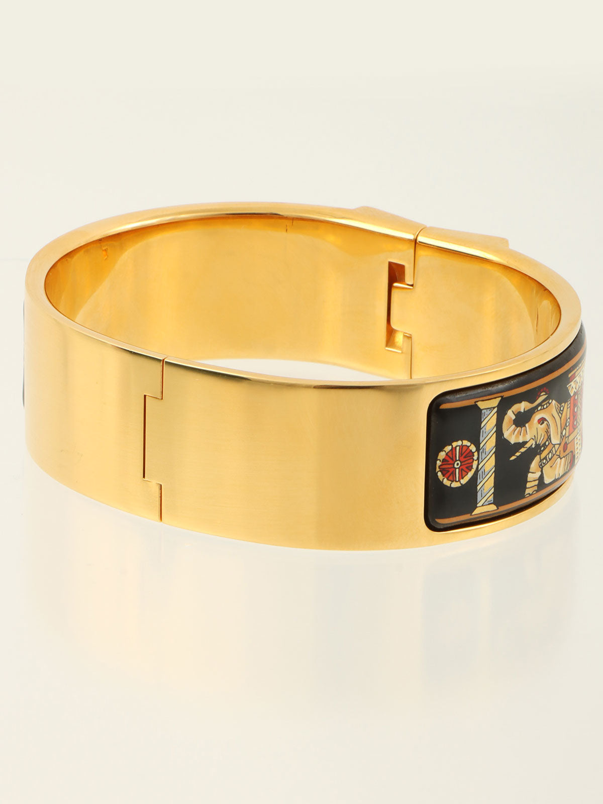 エマイユバングルGM　ゴールド/ブラック