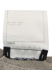 ラインストーントリムデザインCCマークボタンワンピース グレージュ