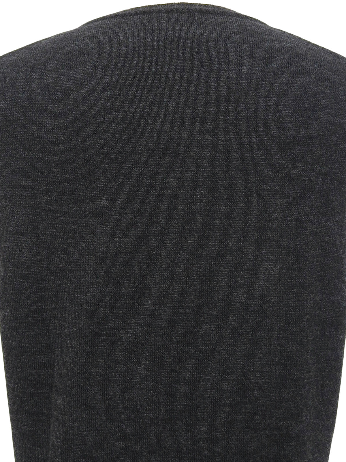 Wool logo embroidered argyle pattern vest in dark gray/gray