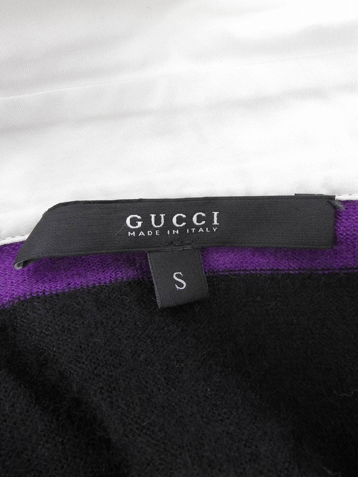 Border Pattern Logo Plate Polo Shirt Purple/Black