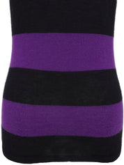 Border Pattern Logo Plate Polo Shirt Purple/Black