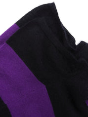 Border Pattern Logo Plate Polo Shirt Purple/Black