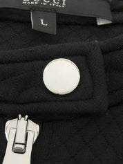 ロゴハーフジップアップワンピース ブラック