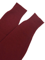 ロゴ刺繍Vネックセーター ボルドー