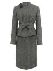 Wool Lamé Rose Corsage Set-Up #40 Gray