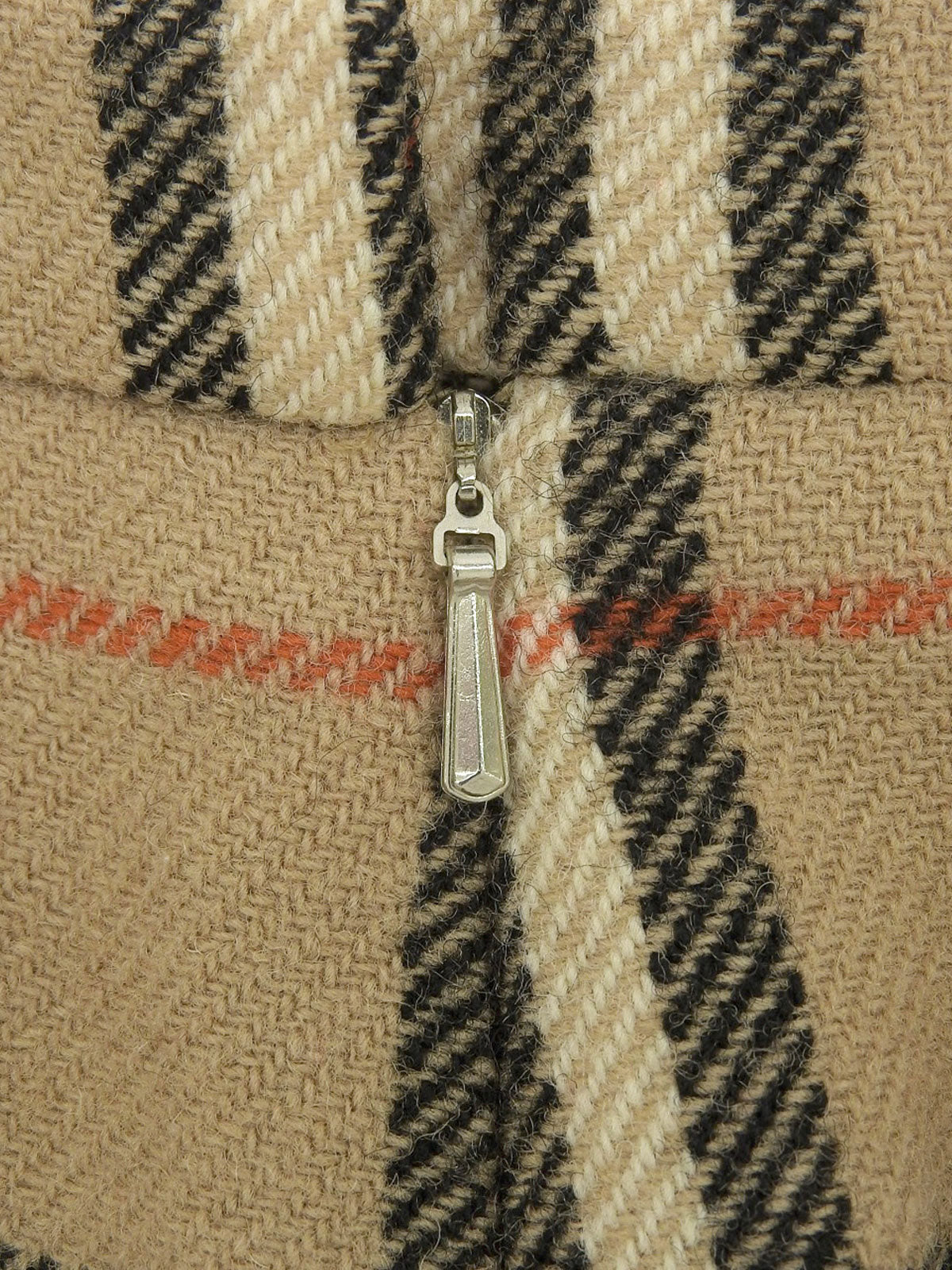 ウールチェックパターンプリーツスカート　ベージュ/マルチ