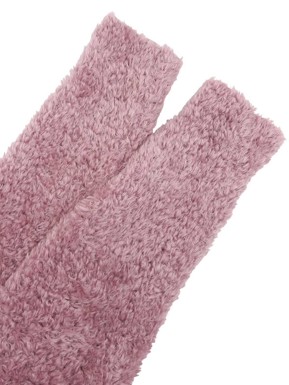 モヘアショートジップアップファージャケット ピンク