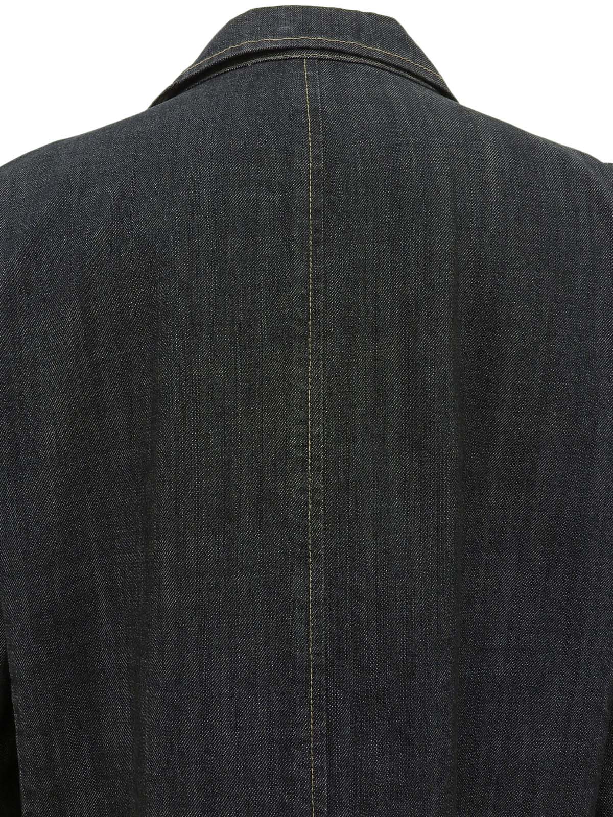 Denim logo button jacket in indigo