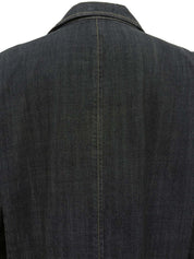 Denim logo button jacket in indigo