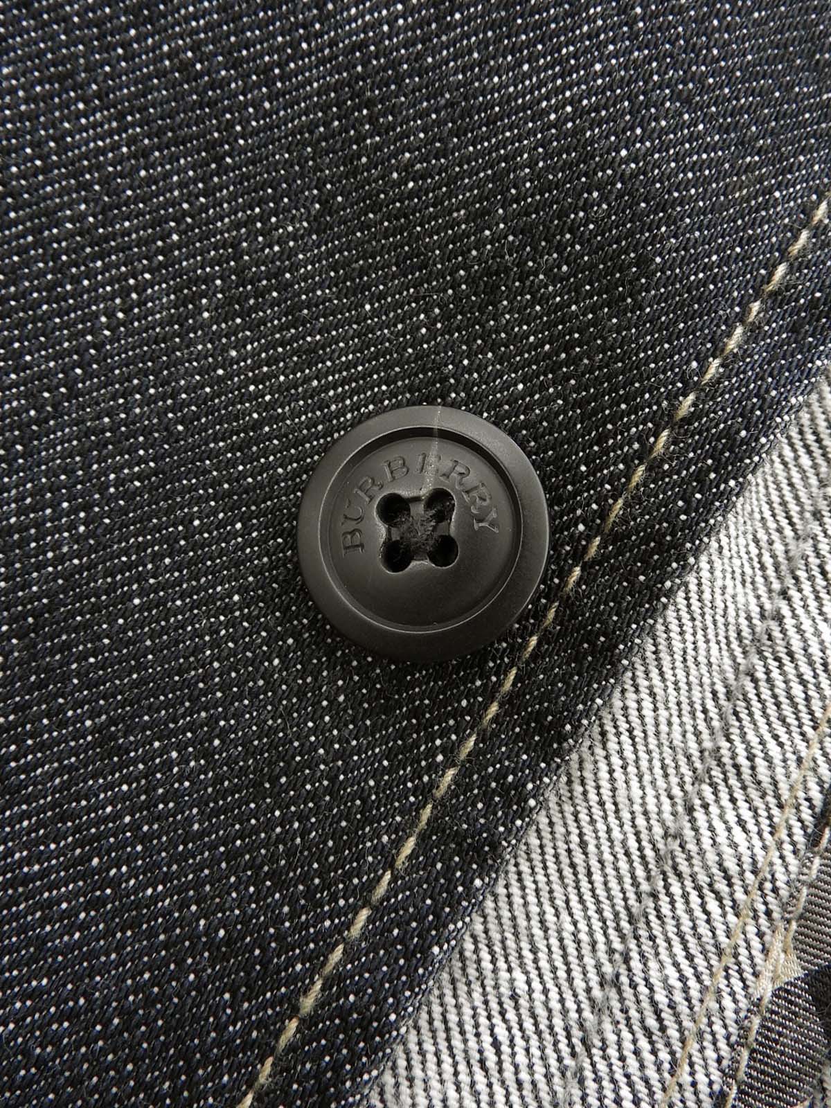 Denim logo button jacket in indigo