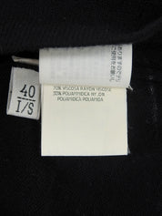 デザインノースリーブニットトップス ブラック