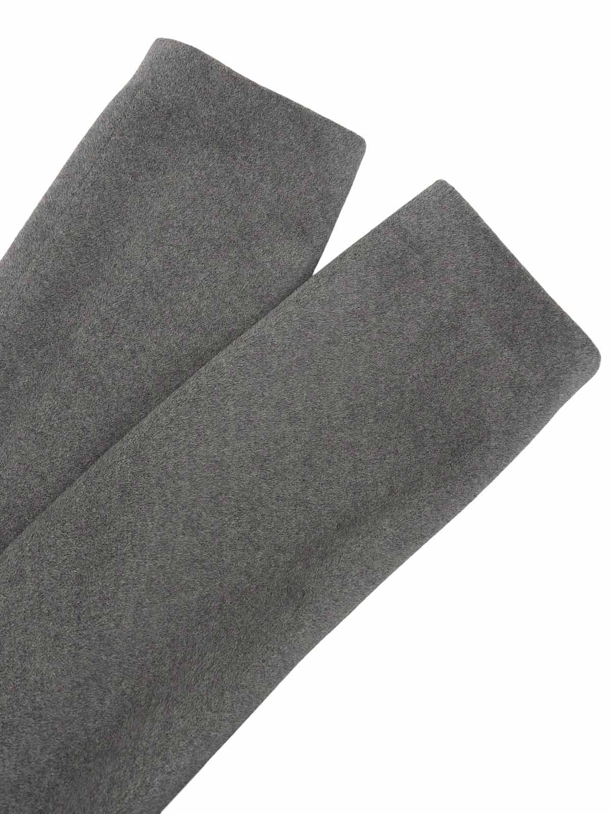 ウールロゴボタンロングコート ライトグレー