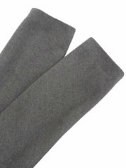 ウールロゴボタンロングコート ライトグレー