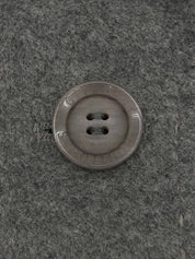 ウールロゴボタンロングコート ライトグレー