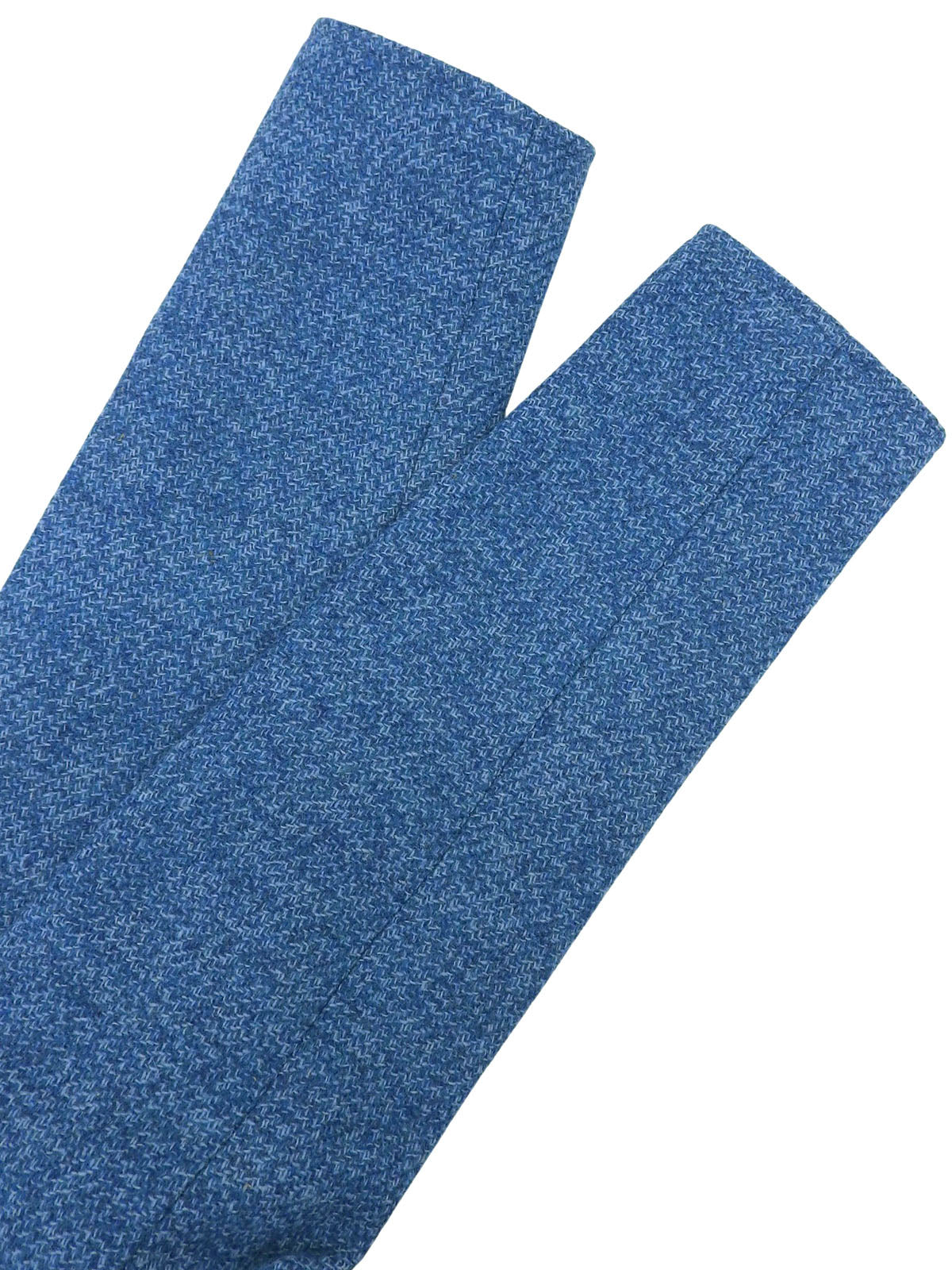 ウールチェックパターンスカートセットアップ ブルー