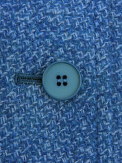 Wool Check Pattern Skirt Set in Blue