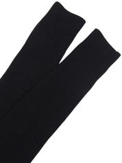 Wool Flower Zip-Up Cardigan in Black