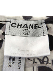 2005年製 CCマークマルチプリントキャミソール ホワイト/ブラック／グレー