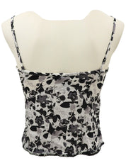 2005年製 CCマークマルチプリントキャミソール ホワイト/ブラック／グレー