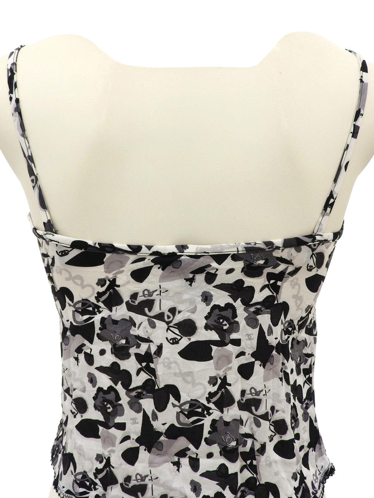 2005年製 CCマークマルチプリントキャミソール ホワイト/ブラック/グレー