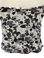 2005年製 CCマークマルチプリントキャミソール ホワイト/ブラック／グレー