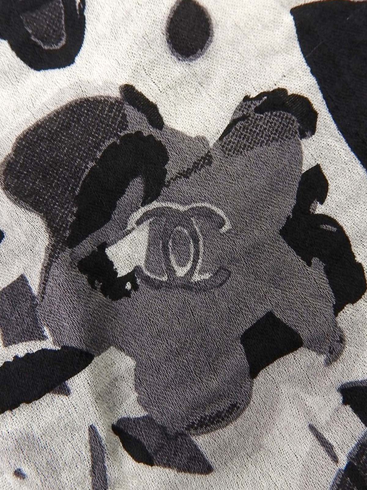 2005年製 CCマークマルチプリントキャミソール ホワイト/ブラック／グレー