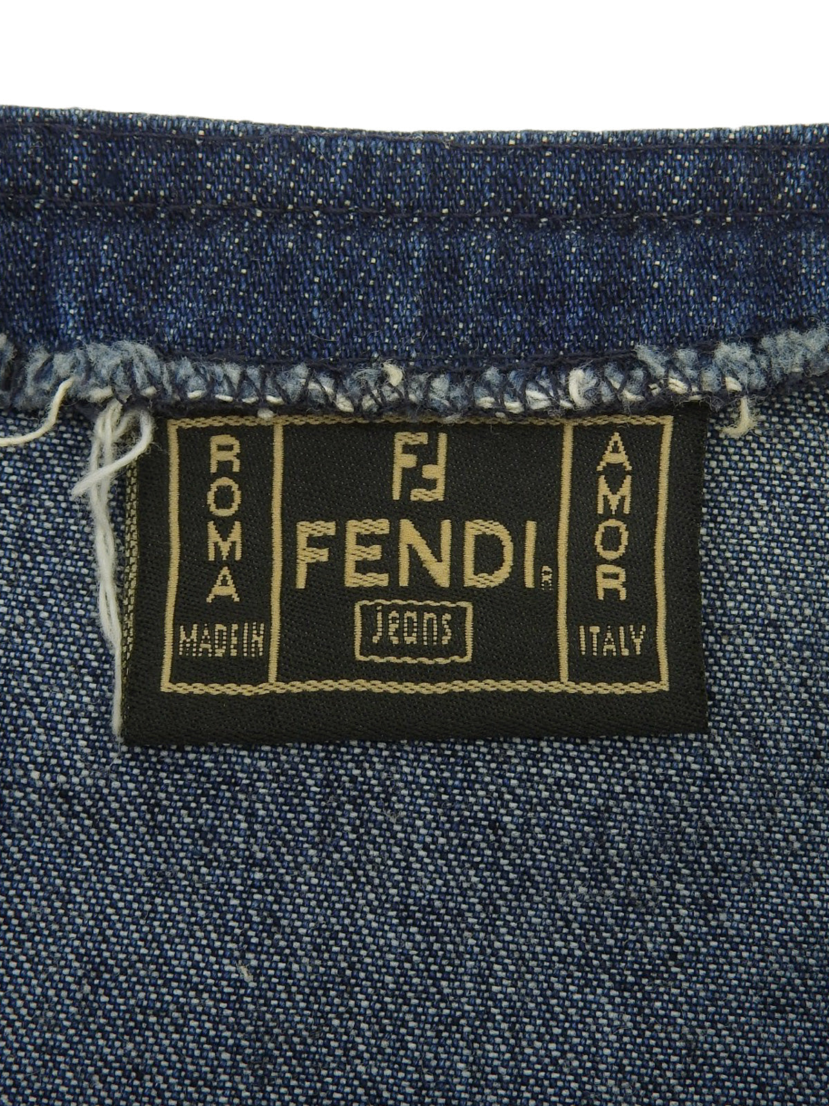 デニムラインストーンデザインセットアップ ブルー