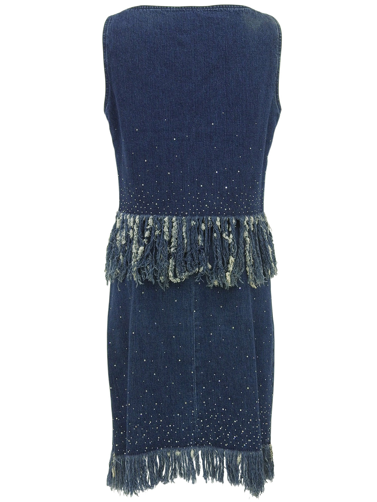 Denim Rhinestone Design Set in Blue