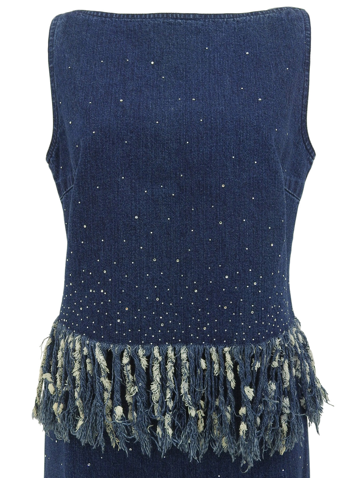 Denim Rhinestone Design Set in Blue