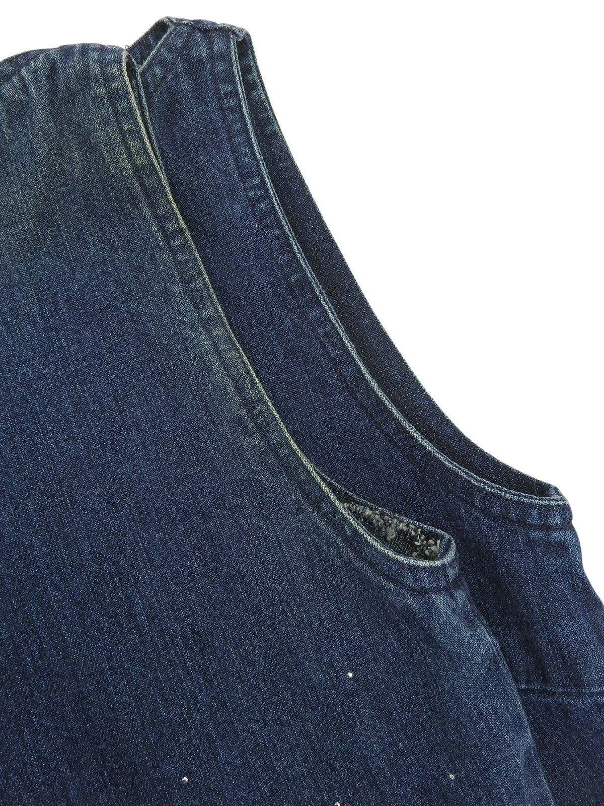 Denim Rhinestone Design Set in Blue