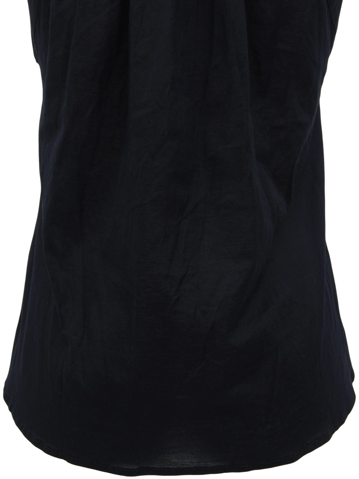 ギャザーノースリーブトップス ブラック