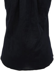 ギャザーノースリーブトップス ブラック