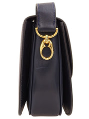 デザインプレートショルダーバッグ ネイビー