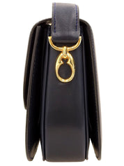 デザインプレートショルダーバッグ ネイビー