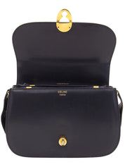 デザインプレートショルダーバッグ ネイビー