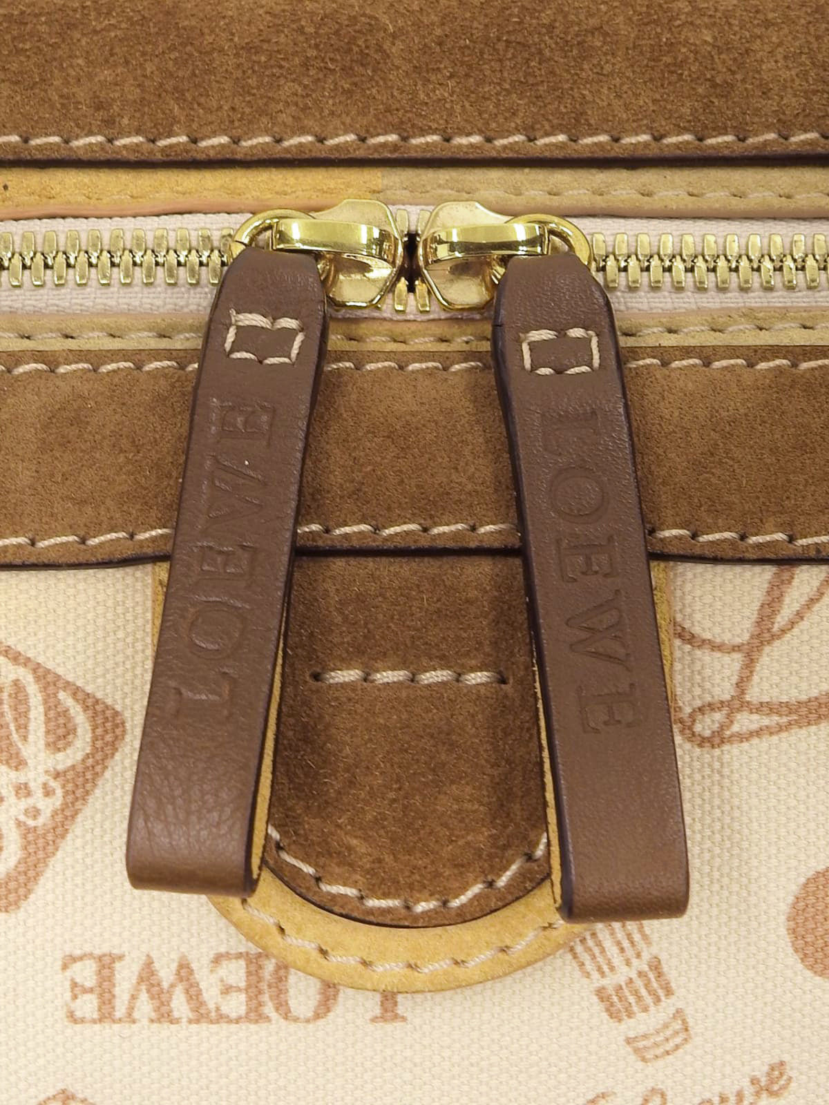 160周年アニバーサリープリントハンドバッグ ベージュ/ブラウン