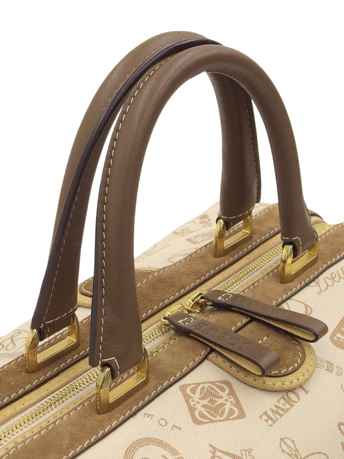 160周年アニバーサリープリントハンドバッグ ベージュ/ブラウン