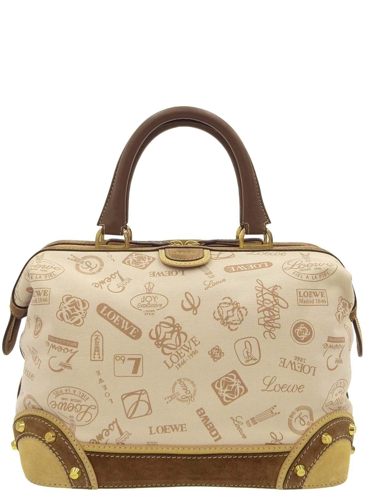 160th Anniversary Print Handbag Beige/Brown
