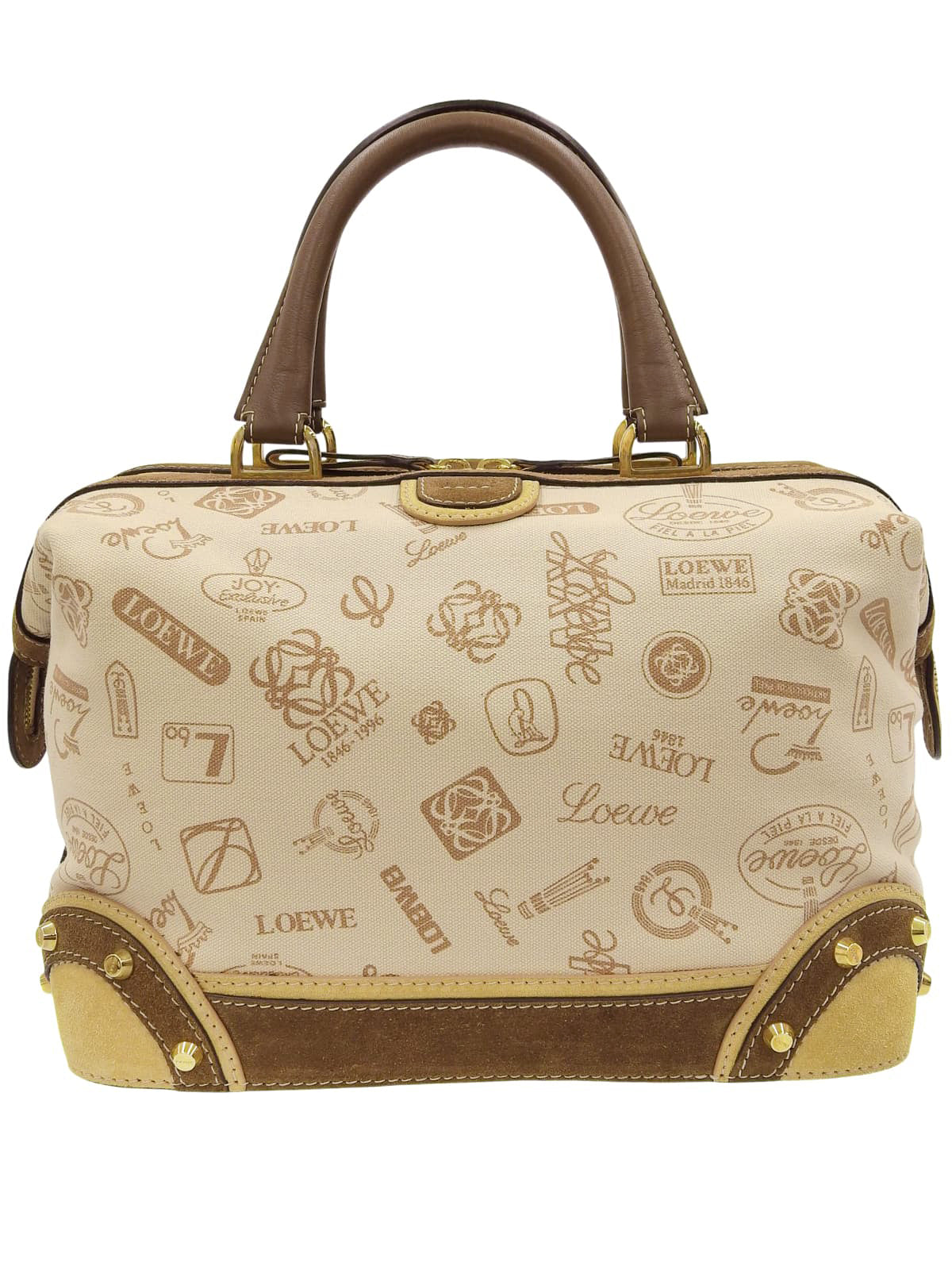 160周年アニバーサリープリントハンドバッグ ベージュ/ブラウン