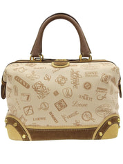 160周年アニバーサリープリントハンドバッグ ベージュ/ブラウン