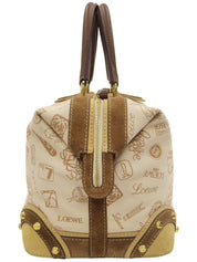160th Anniversary Print Handbag Beige/Brown