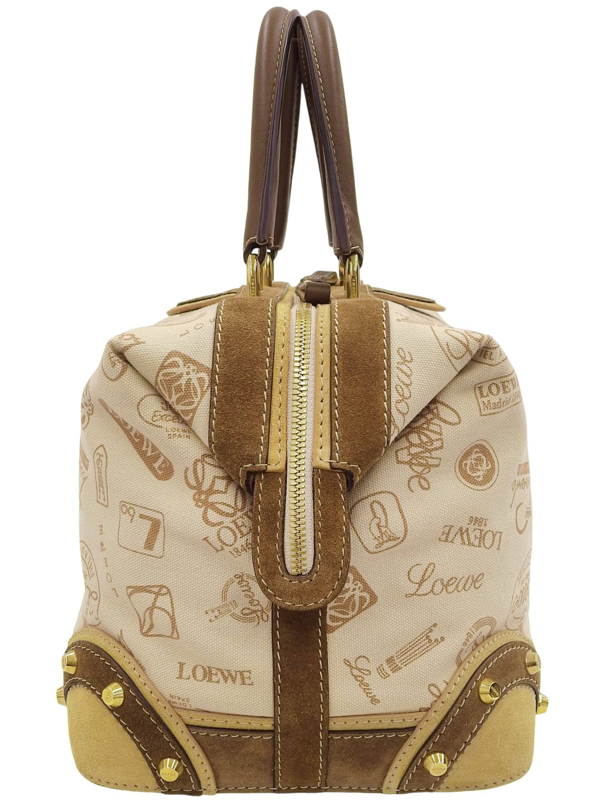 160周年アニバーサリープリントハンドバッグ ベージュ/ブラウン