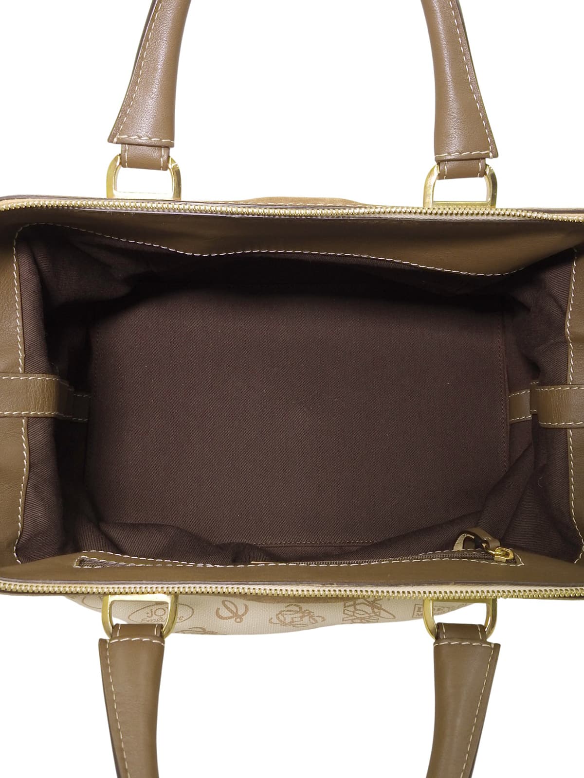 160th Anniversary Print Handbag Beige/Brown